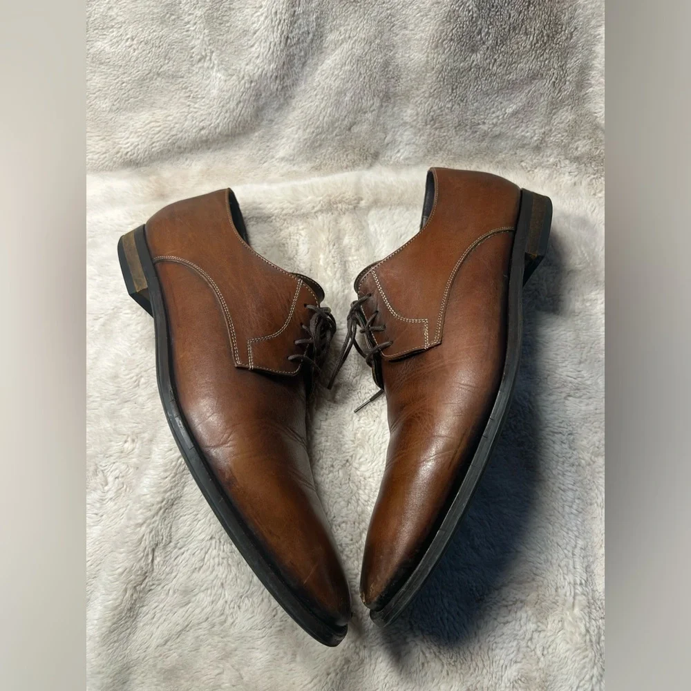To Boot New York Adam Derrick Brown Leather Mens Shoes Size 11.5